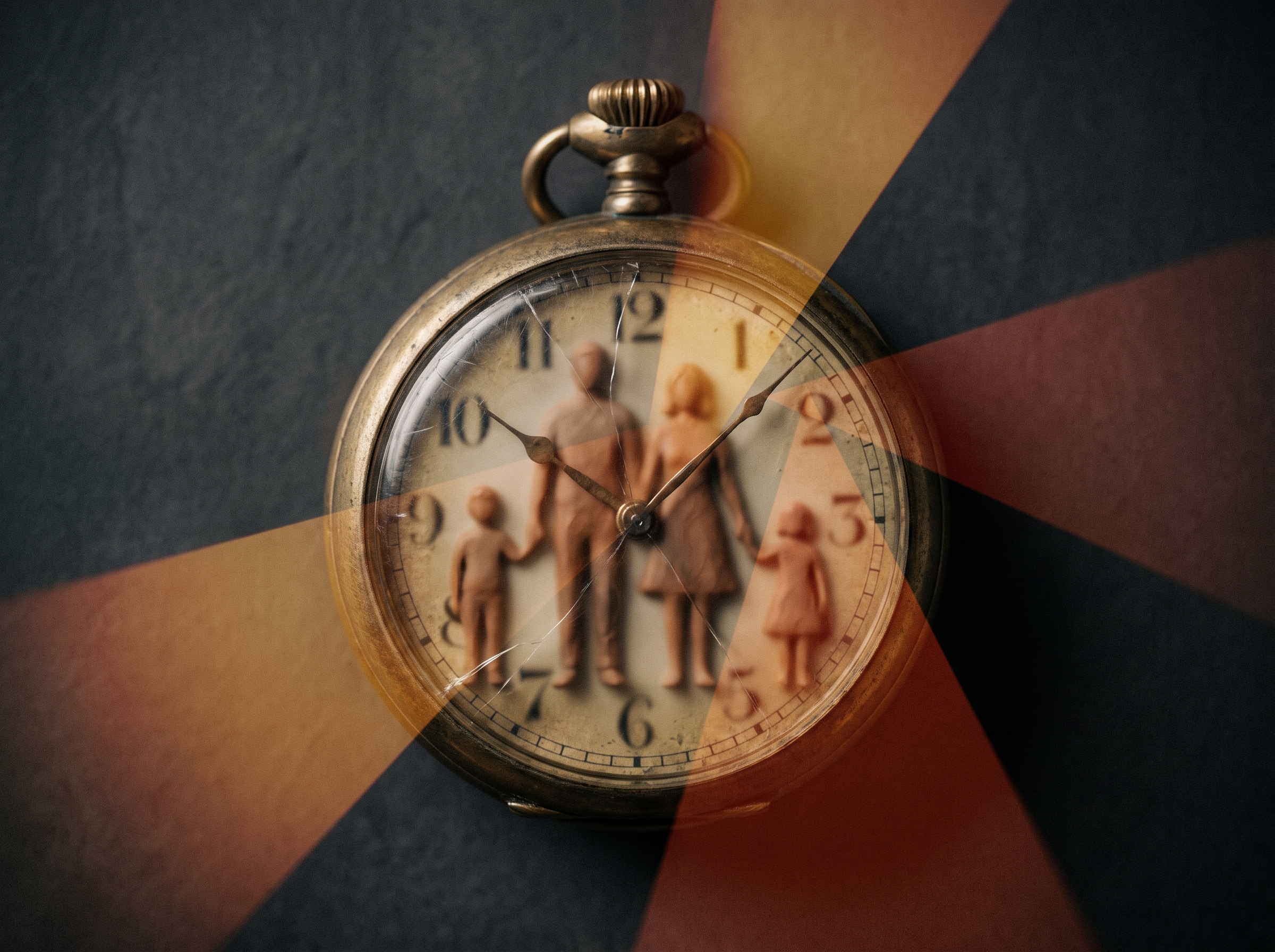 Reloj Transgeneracional que marca el síndrome del aniversario en bioneuroemoción